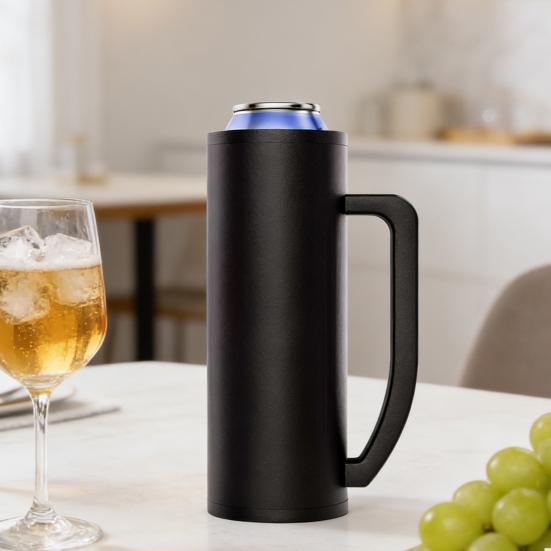 Tactical Double Can Cooler with Bottle Opener 12oz Insulated Beverage Holder for Beer Soda Portable Outdoor Drink Carrier for Camping Hiking BBQ
