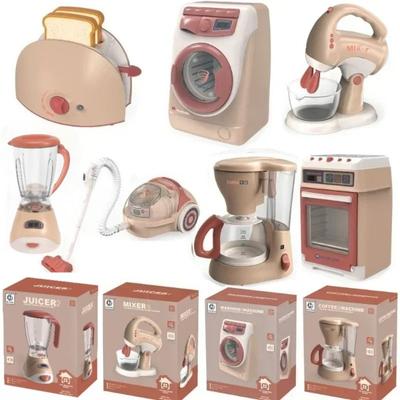 Eletrodomésticos de cozinha Brinquedos para crianças Acessórios de cozinha Conjunto de brincadeira de faz de conta com liquidificador Cafeteira Misturadora com sons e luz