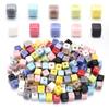 10pcs/lot Square Beads Ceramic Beads Colorful Cube Loose Beads Spacer Beads For Jewelry Making DIY Necklace Bracelet Accessories