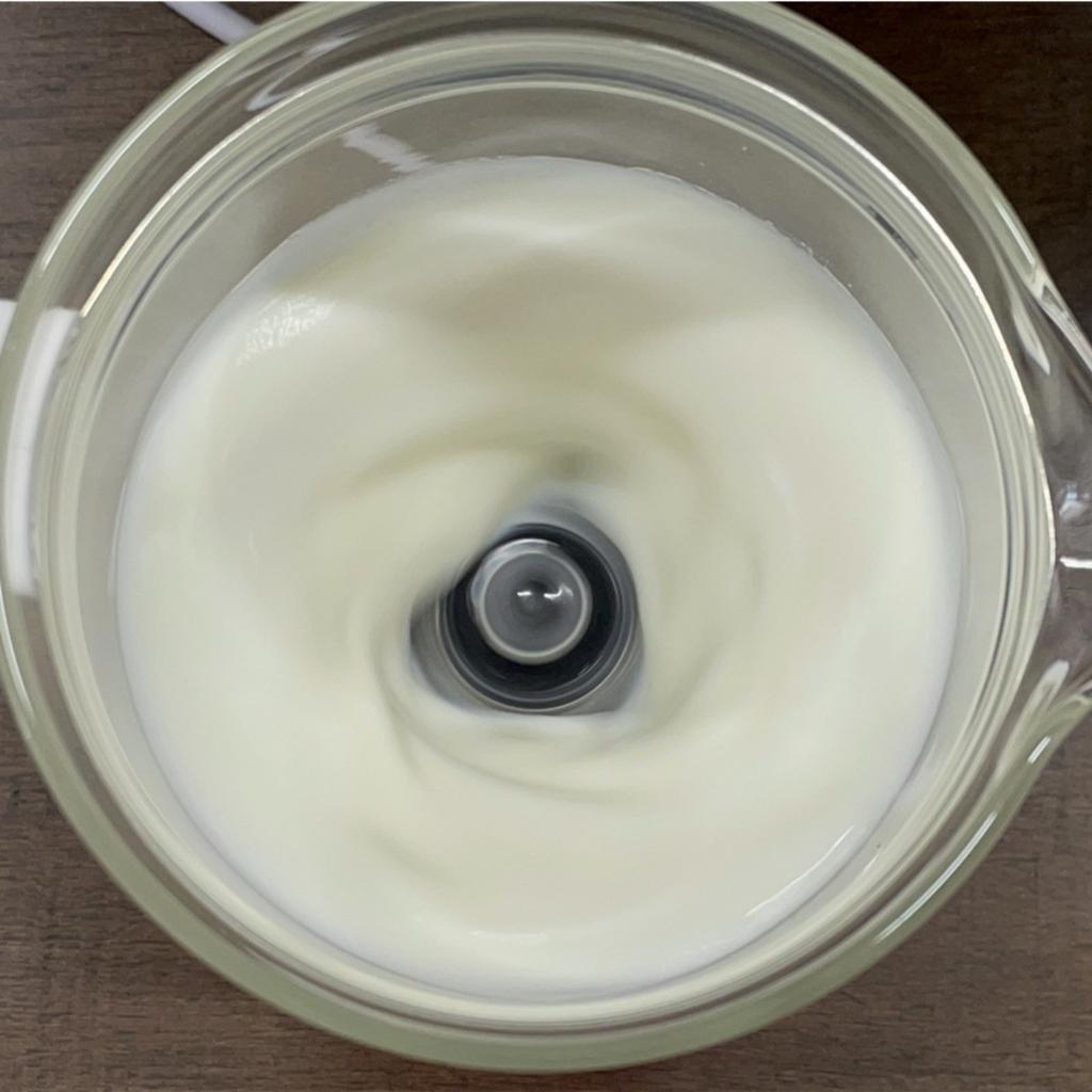 Household Small Milk Foam Machine, Separate Handheld Electric Milk Beater, Hot and Cold Stirring Milk Heater, Capacity: 450ml Abs + Glass YJKJ
