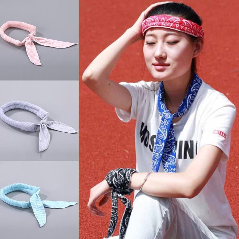 Multifunction Neck Scarf Cooling Wrap Tie Headband Wrist Towel for Outdoor Sport