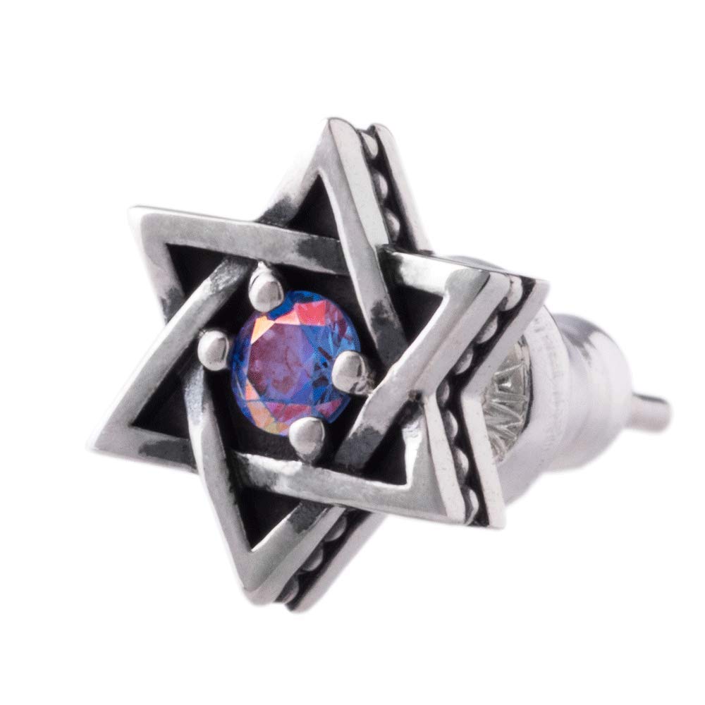 

ARTEMISKINGS Hexagram Stud Earrings BL Silver Accessories Brand Jewelry Silver Silver Earrings Stud Earrings Silver 925 [Artemis Kings] ak-ake0073 синій