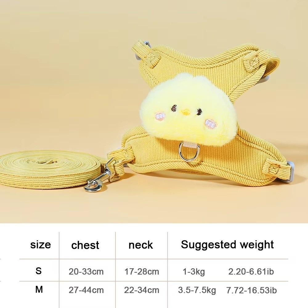 Soft Padding Cat Harness Set Adjustable Vest Harness Escape Proof Harness Outdoor Walking