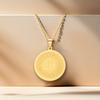 Round Arabic Name Pendant Necklace, Arabic Allah Necklace Pendant, Ideal For Friendship Souvenirs And Everyday Wear.