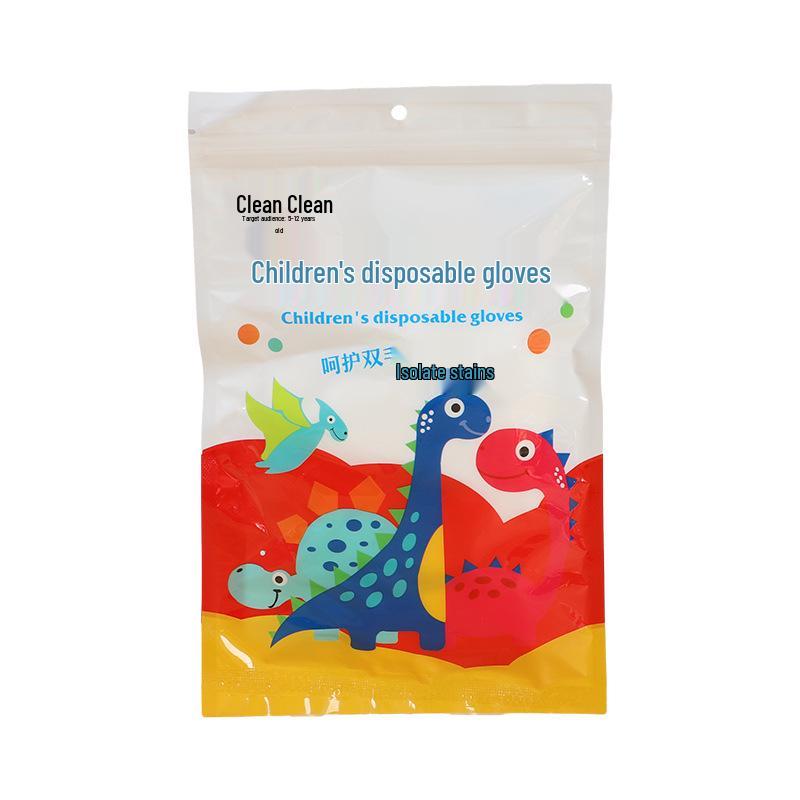Children's Disposable Food-Grade PE Gloves for Crafts & Painting