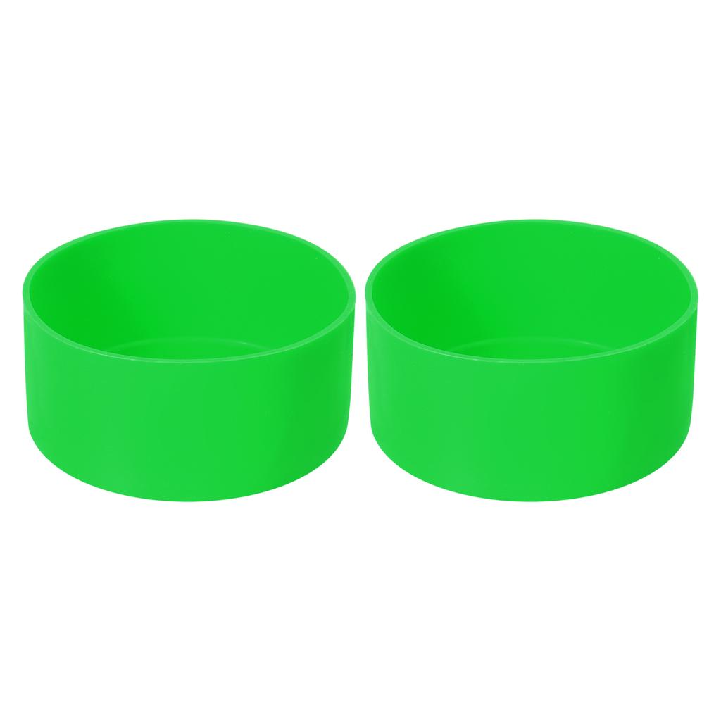 1/2 Stück 9cm Schützende Silikon-Stiefelhülle für 32-40 oz Wasserflaschenboden Anti-Rutsch-Hülle Universal-Tassenboden