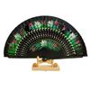 Abanico Flamenco Dance Spanish Spanish Fan Fan Flower Floral Pattern Prop Elegant [kinaviola] (Black)