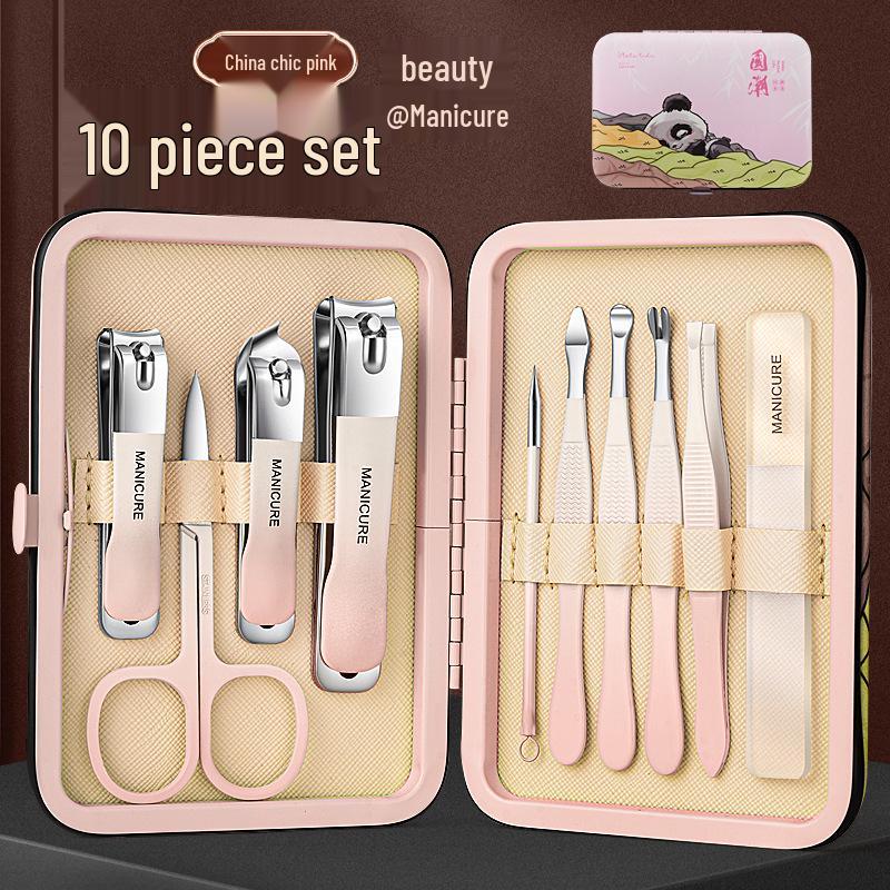 Stainless Steel Manicure & Pedicure Nail Clipper & Knife Set - National Tide Collection
