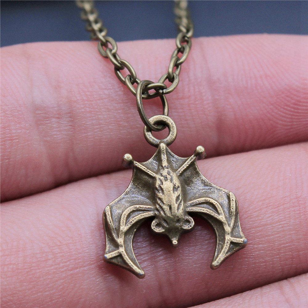Dragon Snake Spider Gothic Pendant Antique Bronze Metal Daughter Choker Necklace Hot Sale