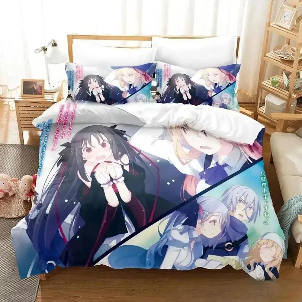 New Anime Unbreakable Machine-Dol Beding Set Printed With Pilowcase Bed Soft Duvet Cover Soft Single Double Quen Super King-Sized Dimensionsd
