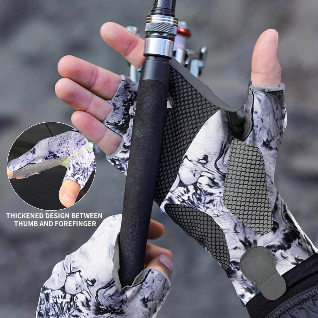 1 Pair Fishing Gloves Men & Women,Sailing Gloves, Kayak Gloves, Sunscreen Gloves, Fly Fishing Accessories