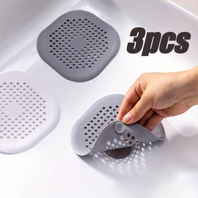 3-teiliger Silikon-Haarfänger für Waschbecken, Duschabfluss-Abdeckfilter, Anti-Haar-Verstopfung, Haarblocker, Geruchsverschluss-Werkzeug für Küche und Bad