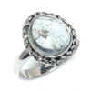 Natural Aquamarine Gemstone Handmade 925 Solid Sterling Silver Ring Size 9 b3T37