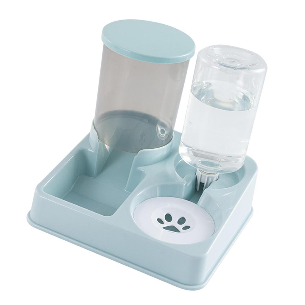 Food Feeder and Water Dispenser Integrated Pet Feeder Double Bowl Automatic Cat Dog Feeder Food Water Dispenser Pet Supplies
