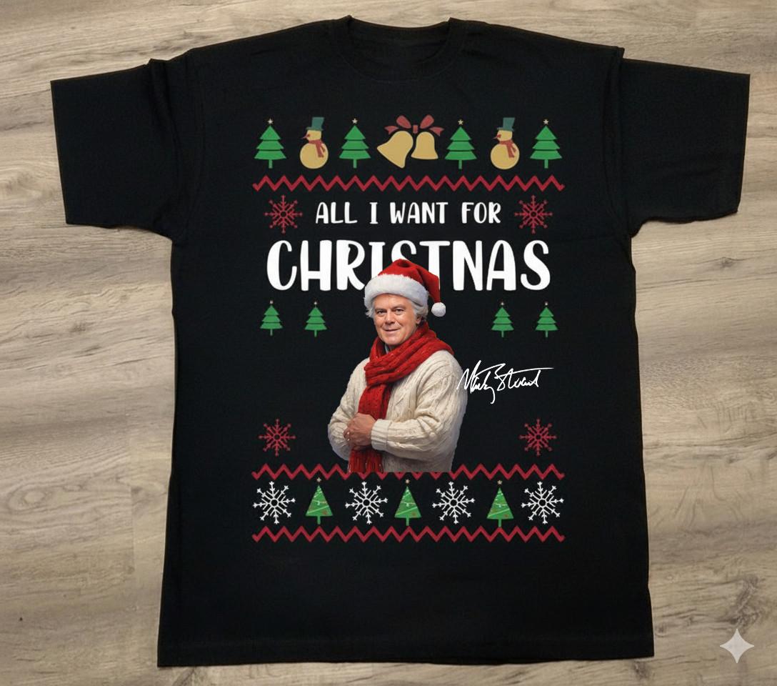 Marty Stuart Signature Merry Christmas T-Shirt Black All Size S-5XL Unisex T-Shirt XL