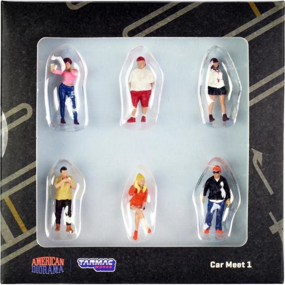 x American Diorama Figures Car Meet 1 [Parallel Import]
