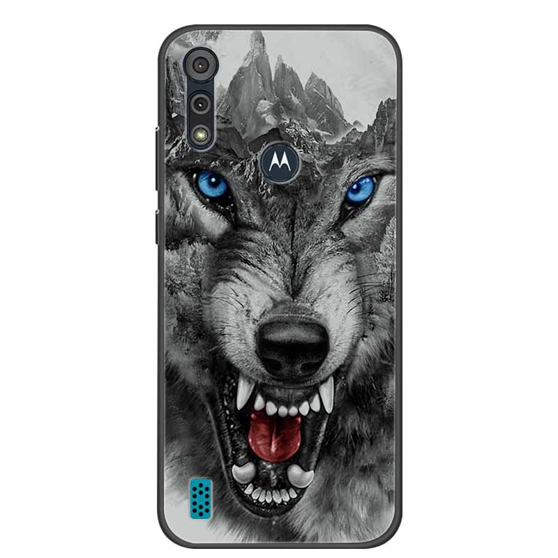 Phone Case for Motorola Moto E6i / E6s 2020 Shockproof Soft Silicone TPU Back Cover for Moto E6s 2020 E 6S 6i Cases Marble Print