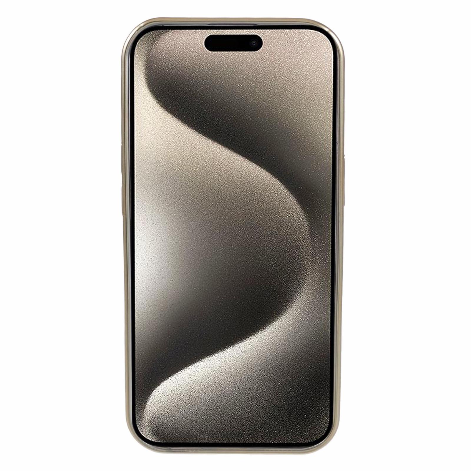 

For iPhone 15 TPU Case Compatible with MagSafe CD Vein Matte Phone Cover Yellow