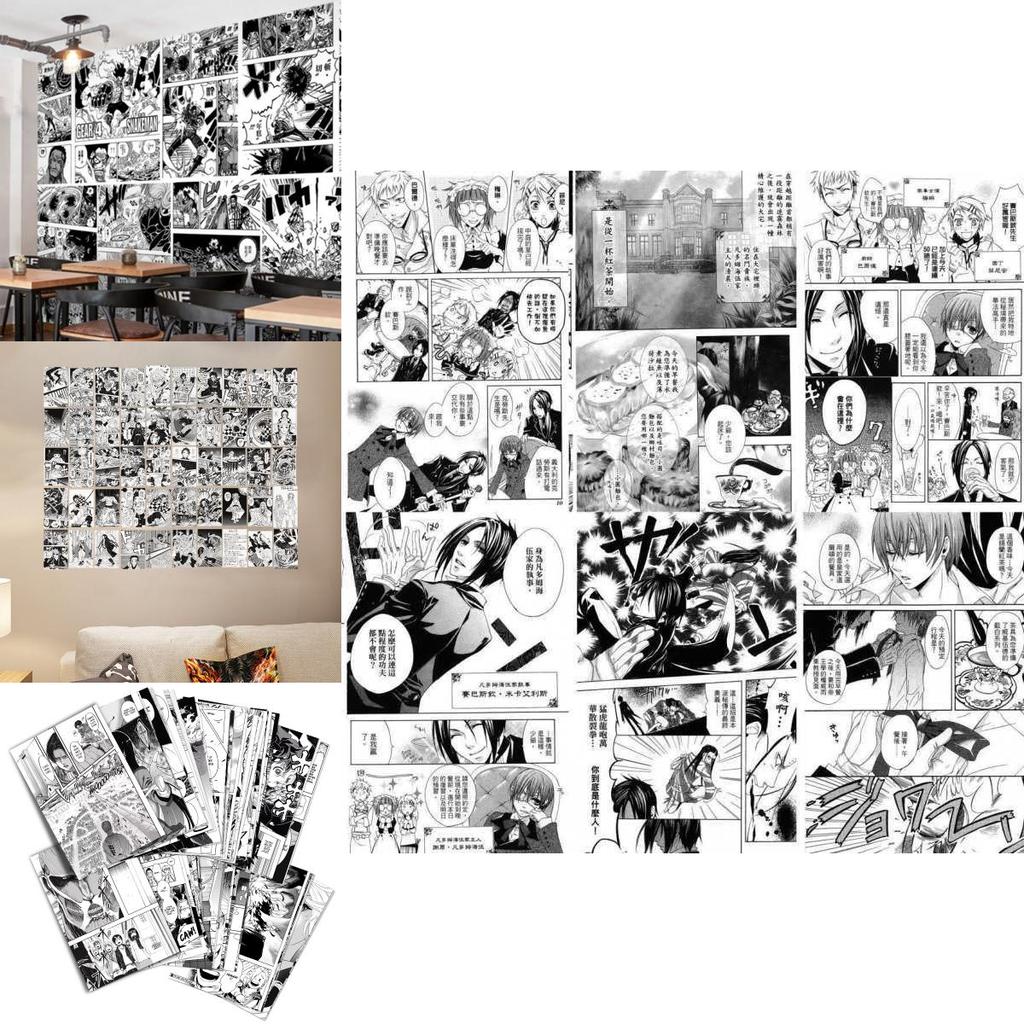 Stunning Japanese Popular Anime Self-adhesive Wall Stickers For Creative Bedroom Decor