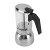 Glasplatte Herdplatte Moka Pot Elektroherd Moka Pot mit Edelstahl Basis Klassische Kaffeemaschine