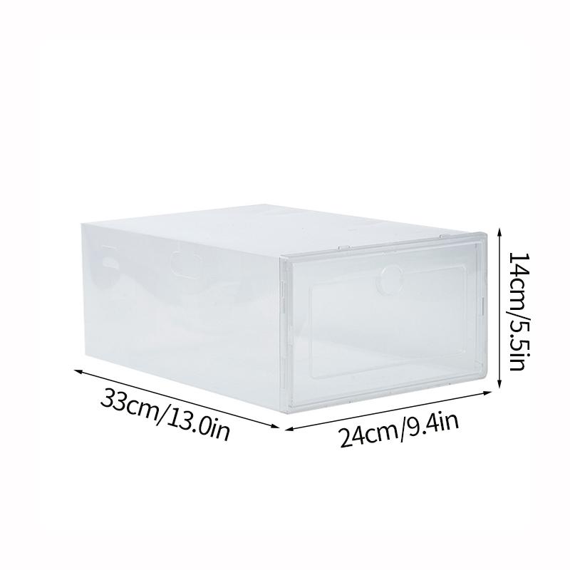 

ПВХ прозрачная коробка для обуви штабелируемая бытовая пылезащитная коробка для хранения пластиковый ящик полка для обуви несколько коробок для показа