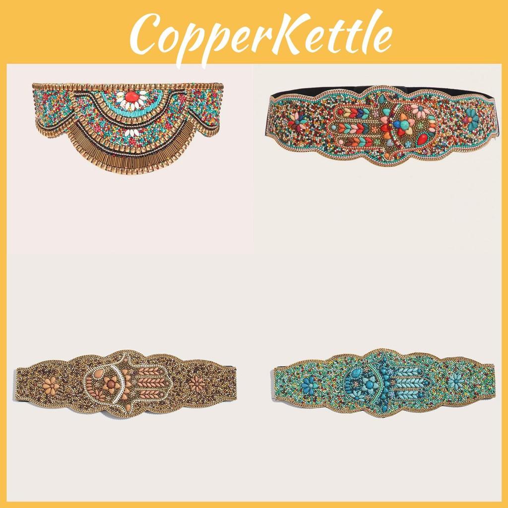 Bohemian Beaded Waist Sash With Handcrafted Shell Embellishments For Women Elegant Fashion