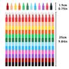 1/3/5pcs 12 Colors Buildable Crayons Rainbow Creative Stackable Coloring Oil Painting Stick Cute Prize Student Stationery YMY