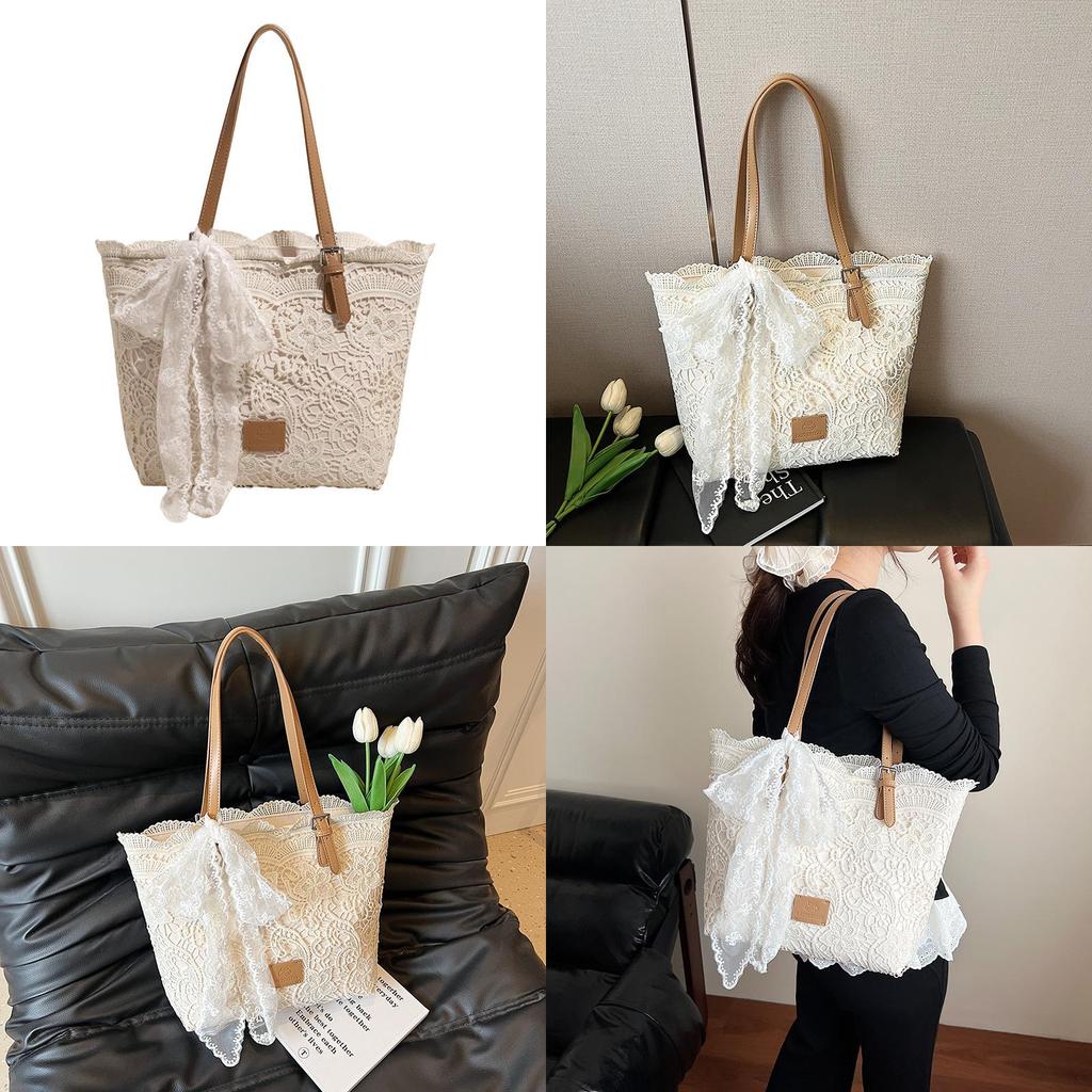 Gentle Lace Pattern Bag For Summer Daily Use With Large Capacity And Stylish Design