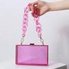 New Acrylic Transparent Box Bag for Women Fashion Shoulder Chain Crossbody Purse Luxury Evening Party Clutch Clear Mini Handbag