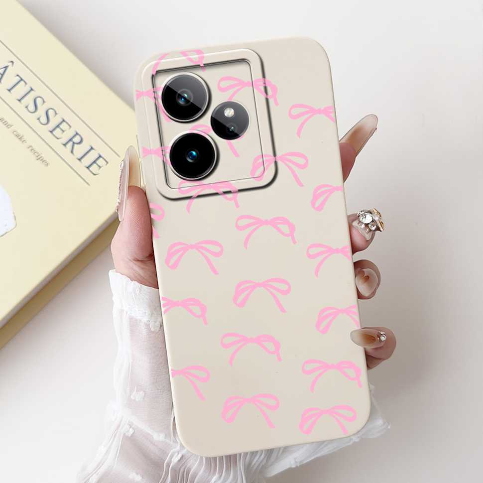 For Realme GT 7 5G 6.78" Case RMX5061 Cartoon Panda New Flower Collection Soft Silicon Cover For Oppo Realme GT7 5G Phone Shell