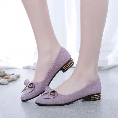 Fashion Ladies Footwear Office Pointed Toe Women's Flat Shoes Slip-on Low Heel Elegant Shoe 2025 Trend with Discount Sale Dress Lastest