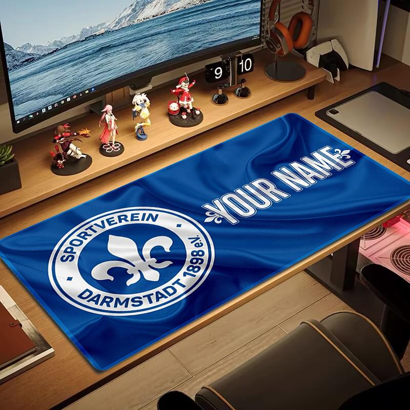 Custom Name SV Darmstadt 98 Mouse Pad Large Gaming Table Cushion Non-slip Laptop Tablet Big Mousepad XXL Mat Mini PC Playmat With Lock edge_XIA