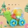 Electric Universal Light Music Projection Snail, Transparent Gear Cartoon Animal Crawling Music Children'S Toys