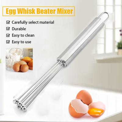 (SU)Eggs Whisk Eggs Beater Ball Mixer Hand Mixer Cooking  Sainless Steel