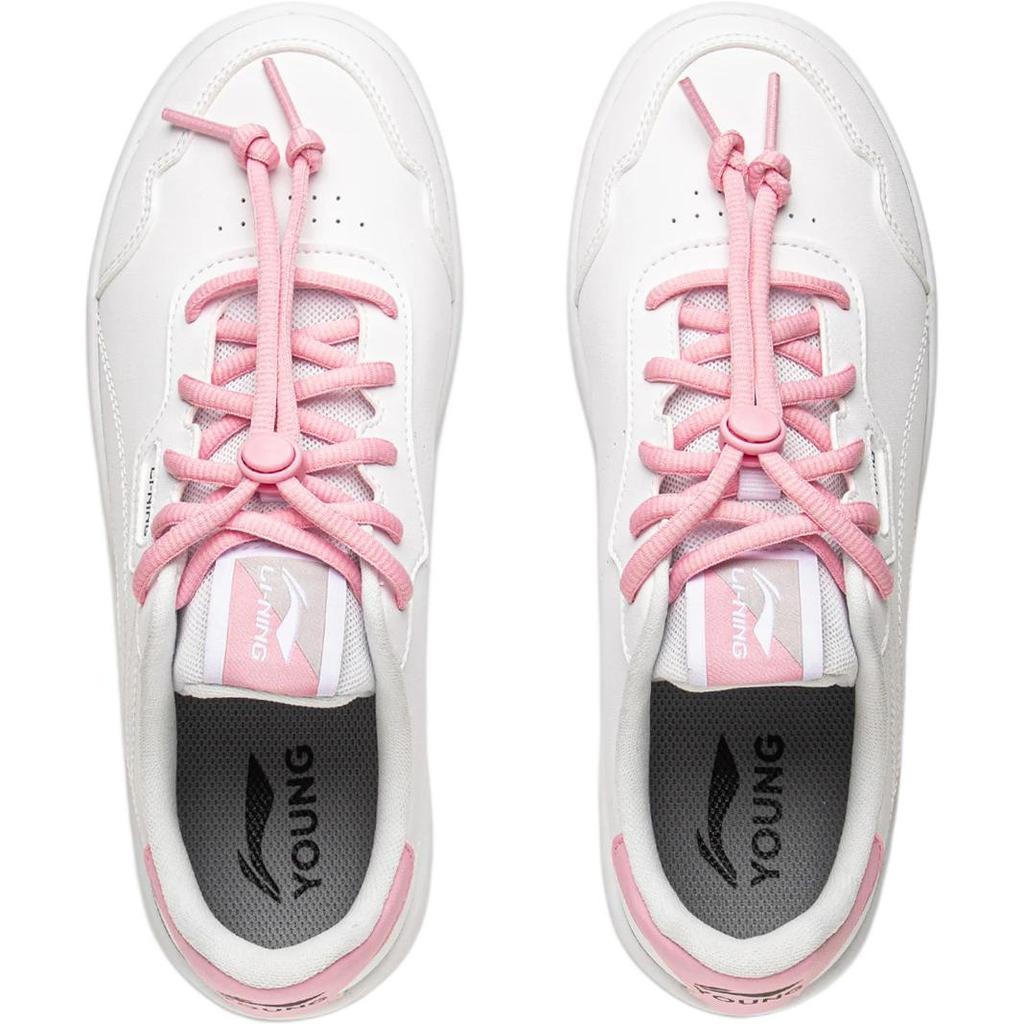Li Ning Kids Sports Lifestyle Series Comfortable Versatile Shock Absorption Wear-Resistant Rebound Support Low-Top Kids Sneakers YKCV215-2