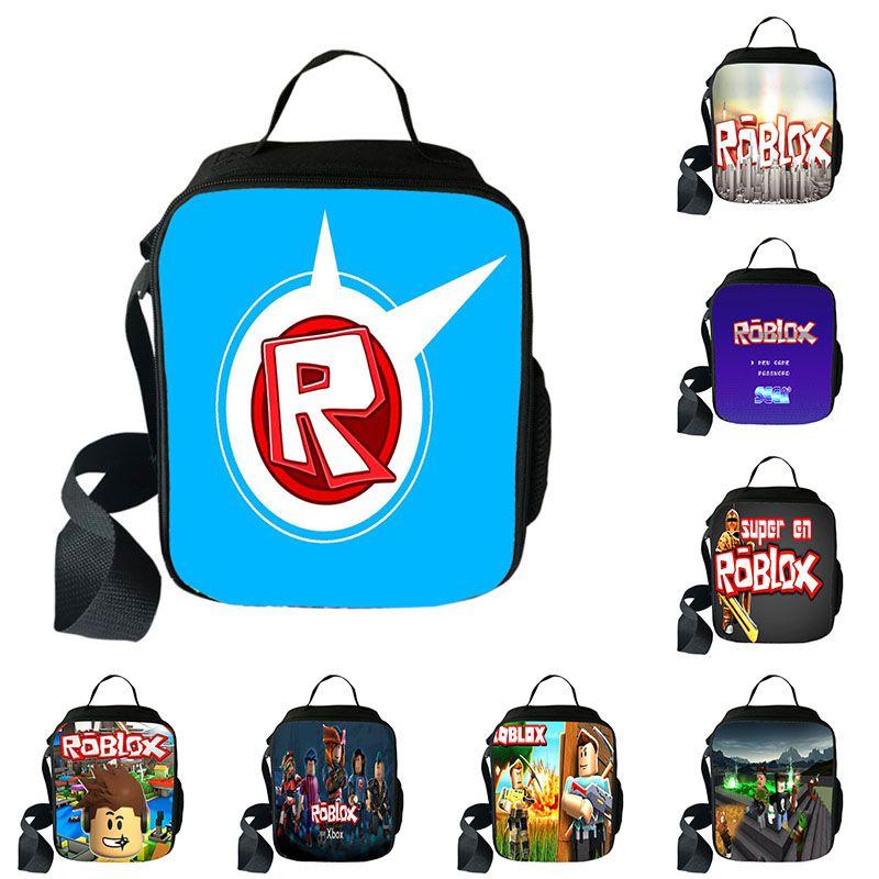 Spacious Roblox Insulated Lunch Bag For Kids With Adjustable Shoulder Strap