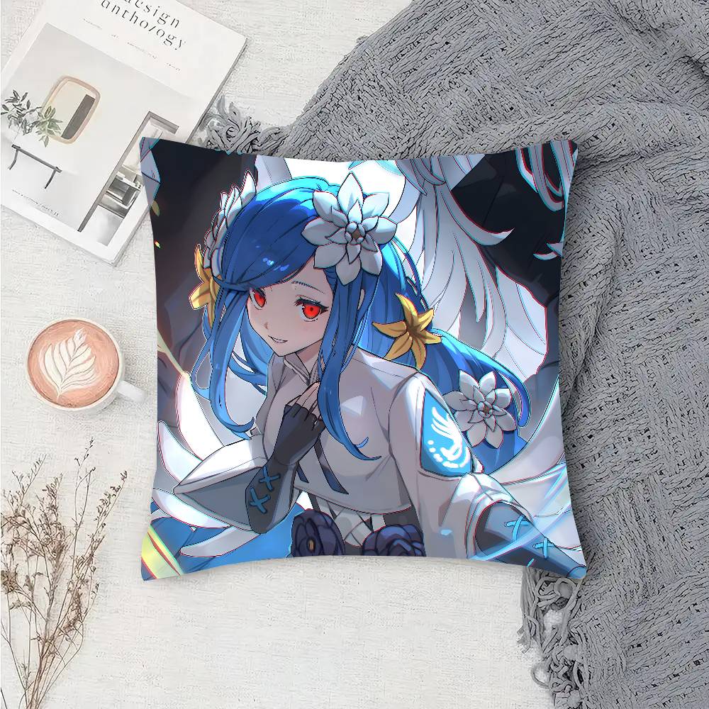 Queen Dizzy Fighting Game GGuilty Gear Pillow Case Fashion Square Pillowcase Bedroom Sofa Room Ins Decoration Leisure