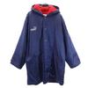 90s Hit Union Old Long Sleeve Bench Coat Navy Blue Hood Men's Used