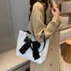 Nylon Single Shoulder Bag Korean Style Bucket Shopping Bag All-match Bowknot Tote Bag  Girls