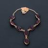 Kashmiri Ruby(Simulated) Gemstone Handmade Copper Jewelry Necklace 18" J1C15