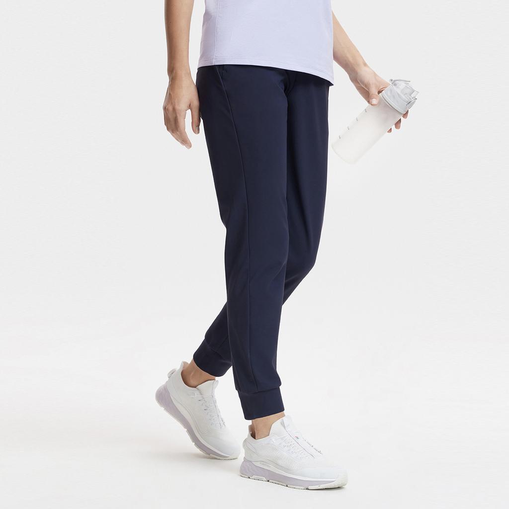 Fila Fitness Fashion Versatile Trendy Knit Sports Pants Women pants Royal-Blue A11W421614FNV