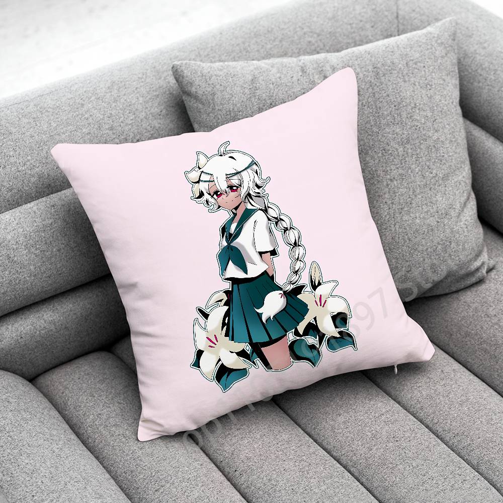 White lily C-Cookie Run Kingdom Throw Pillow Case For 30x30cm 40x40cm 45x45cm 50x50cm 55x55cm Square Sofa Pillowcase Shell