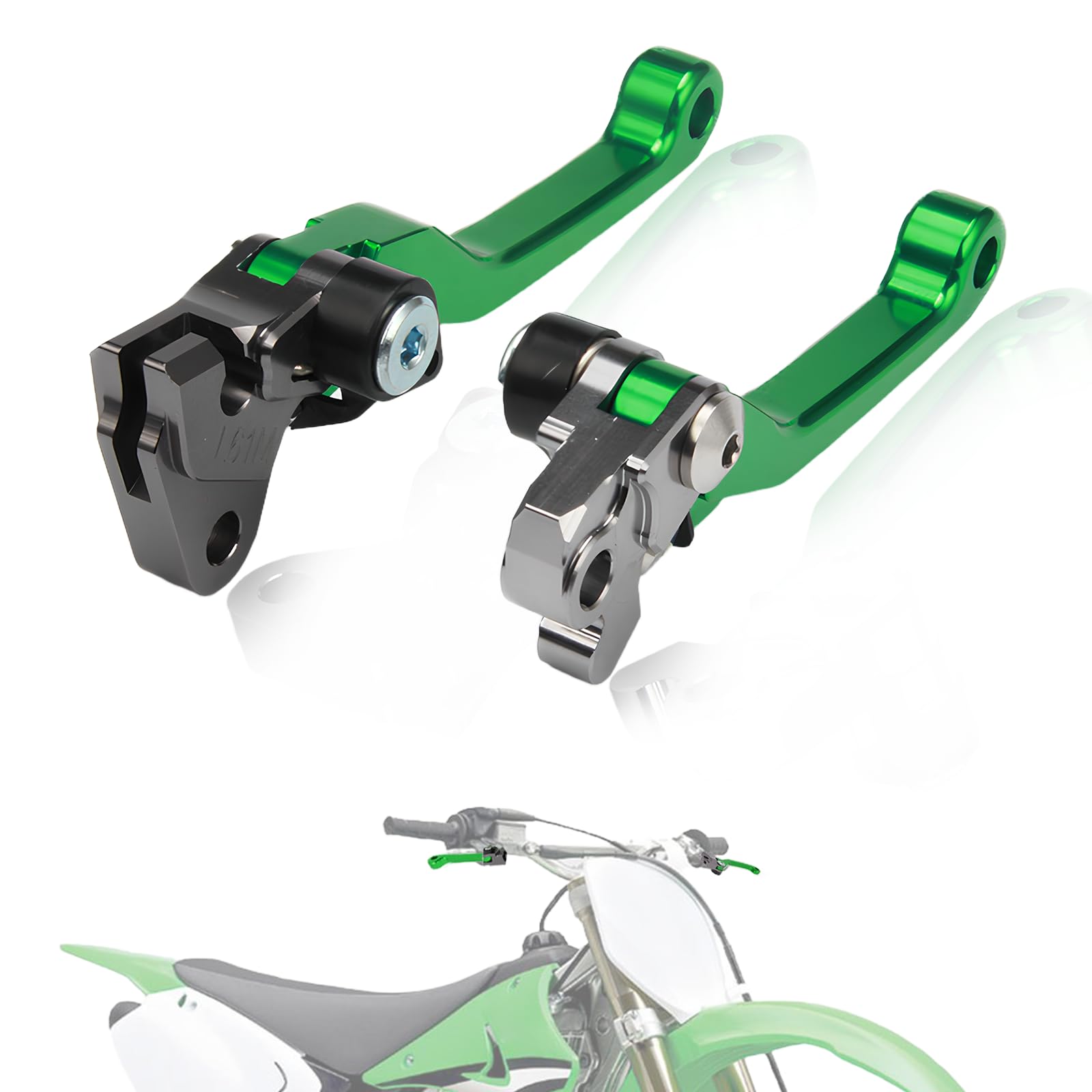 

JFG Motorcycle Brake Clutch Levers Set Adjustable Folding Aluminum For YZ125/250/250F/426F/450F WR250F KX125/250/250F/450F RMZ250 Motorcycle - Gurin