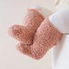 Winter Dick Warm Baby Socken Niedlich Einfarbig Korallen Samt Kinder Boden Strümpfe Neugeborenes Säugling Jungen Mädchen Plüsch Socken 0-5J