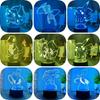 3d Characters Usb Night Light Touch Change Color Seven Colors Lamp Table