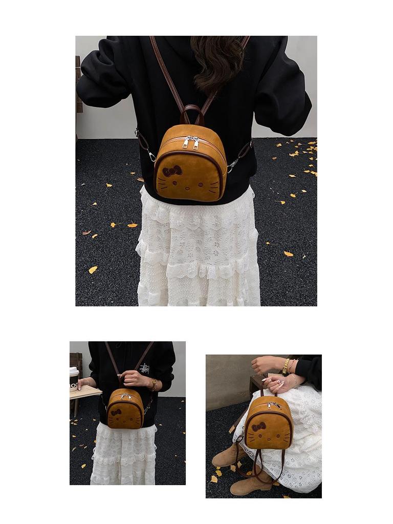 Mini Kätzchen Rucksack: Niedlicher koreanischer Cartoon-Schulranzen für Mädchen