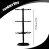 3-Tier Rotating Jewelry Display Stand for Necklaces, Keychains, Watches, Rings, Earrings, Scrunchies