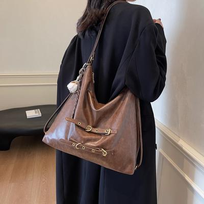 Lässiger Pendler-Retro-Rucksack mit großer Kapazität für Damen, neuer Herbst- und Winterrucksack-Tote-Bag 2025