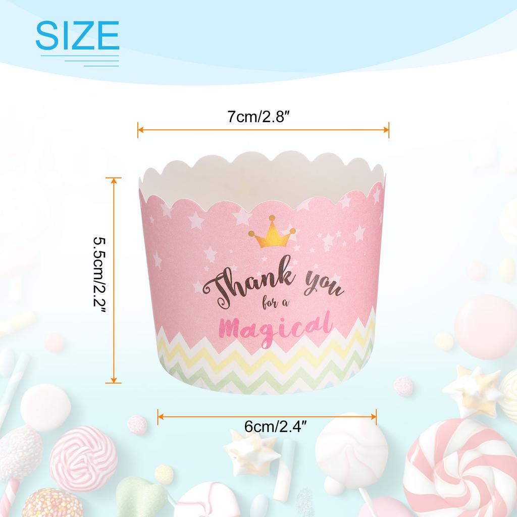 50/100/150pcs Cupcake Wrapper Paper Baking Cup Cupcake Liners 6oz Cake Cups Candy Cups Paper for Party Birthday Favor DIY