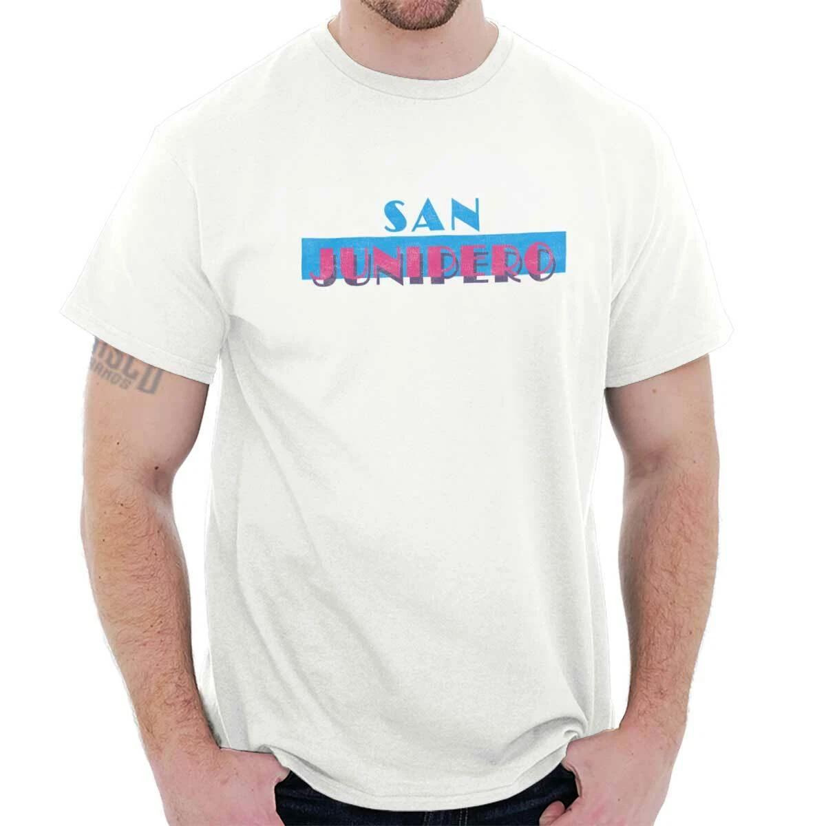 

Cool San Junipero Town Pop Culture TV Show Womens or Mens Crewneck 100% Cotton T-shirt Mens Tees Top Tee 4XL
